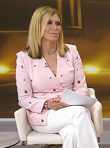 Jill's pink embellished blazer on Today