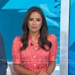 Kaylee’s red print shirtdress on Today