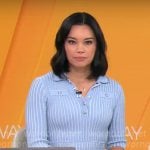 Jo Ling Kent’s blue knit dress on CBS Mornings