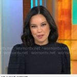 Jo Ling Ken's sweater with stripe sleeves on CBS Mornings