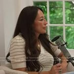 Joanna Gaines’s striped knit polo sweater on Today
