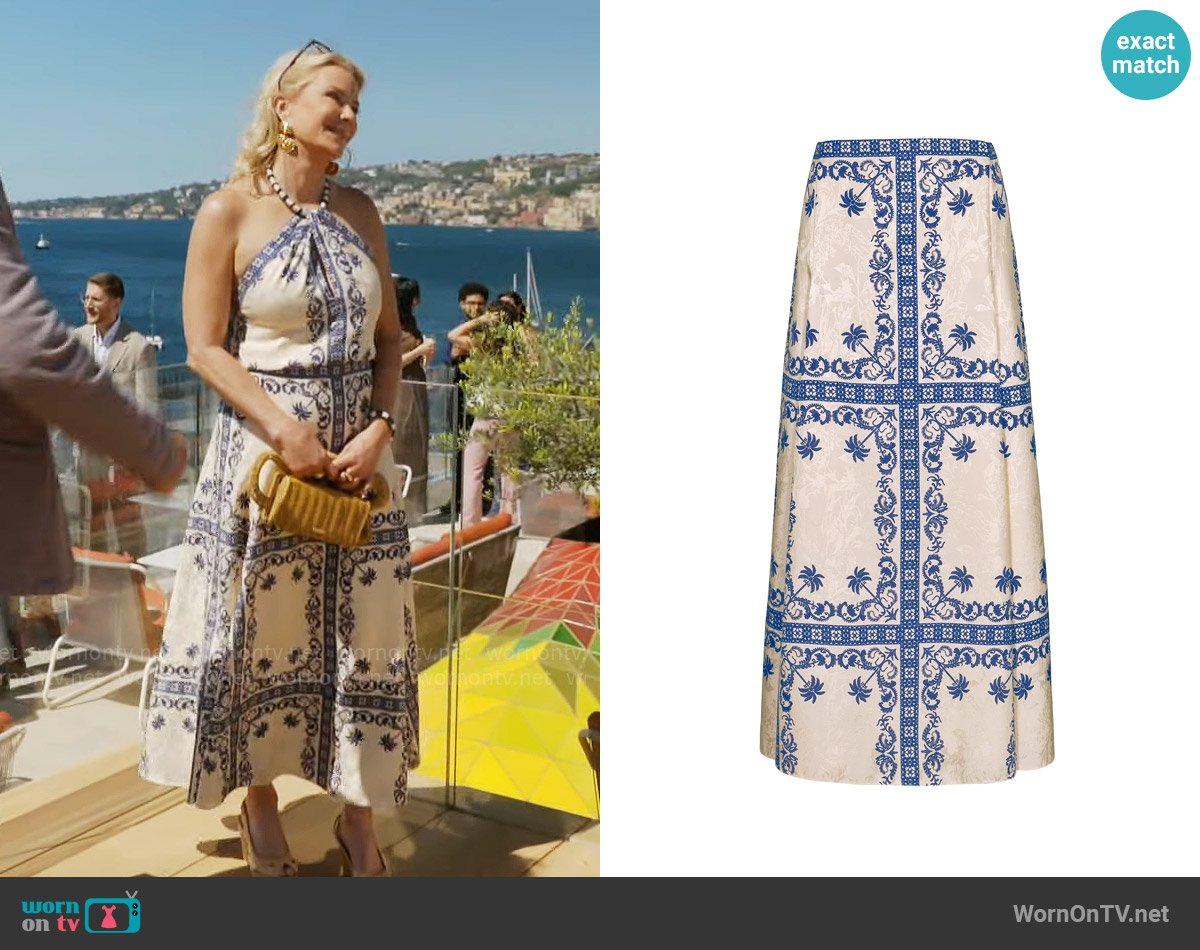 Johanna Ortiz Galena Lucena A-Line Maxi Skirt worn by Brooke Logan (Katherine Kelly Lang) on The Bold and the Beautiful