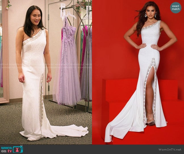 Johnathan Kayne 2896 Dress worn by Belly Conklin (Lola Tung) on The Summer I Turned Pretty