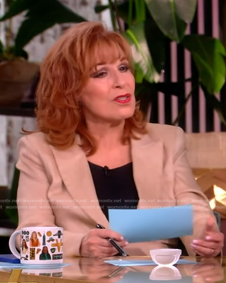 Joy's beige blazer on The View