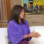 Juju’s mixed floral print skirt on Good Morning America