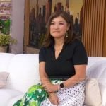 Juju’s mixed print skirt on Good Morning America