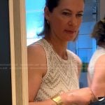 Julia’s beige zig zag dress on The Real Housewives of Miami