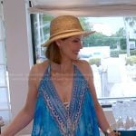 Julia’s blue print maxi dress on The Real Housewives of Miami