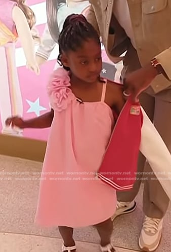 Kaavia's pink rosette dress on Today