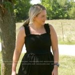 Kacie’s black smocked romper on The McBee Dynasty Real American Cowboys