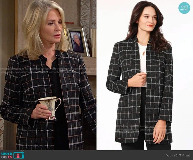 Kasper Eleanor Jacket worn by Marlena Evans (Deidre Hall) on Days of our Lives