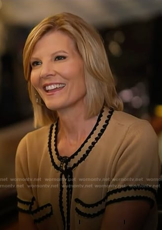 Kate's beige contrast trim top on NBC News Daily