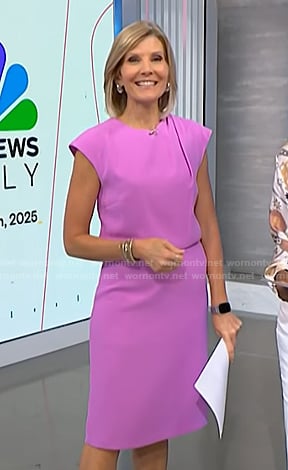 Kate's pink cap sleeve dress on NBC News Daily