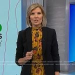 Kate’s yellow floral dress and black blazer on NBC News Daily