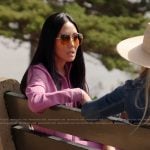 Katie's purple jacket and leggings on The Real Housewives of Orange County