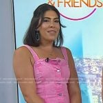 Katie Stilo’s pink denim mini dress on Today