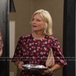 Kayla’s black floral on Days of our Lives