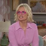 Kayla’s pink twist front shirtdress on Days of our Lives