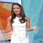 Kaylee’s white ribbed mini dress on Today