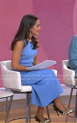 Kaylee's print sligback pumps on Today