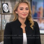 Kelly O’Grady’s black jacket on CBS Mornings