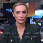 Kelly O’Grady’s dark green blazer on CBS Mornings