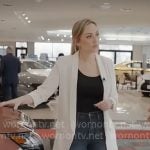 Kelly O’Grady’s white blazer on CBS Mornings