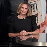 Keltie’s black embellished neckline dress on E! News