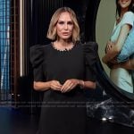 Keltie’s black embellished neckline dress on E! News