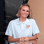 Keltie’s blue heart cutout polo dress on E! News