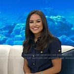 Keylee’s navy utility dress on Today
