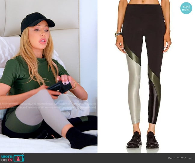Koral Venus Blackout High Rise Legging in Black, Juniper & Acropoles worn by Lisa Hochstein (Lisa Hochstein) on The Real Housewives of Miami