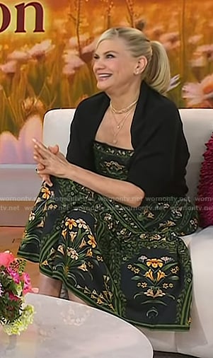 Kristen Johnston’s floral print dress on Today