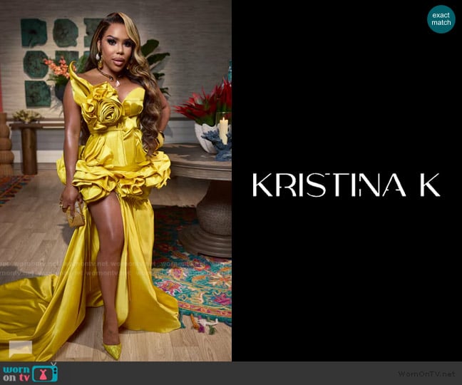Kristina K Custom Dress worn by Kelli Ferrell on The Real Housewives of Atlanta