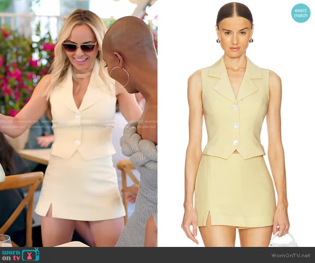 L'Academie By Marianna Carinne Vest Top and Cannes Skort worn by Nicole Martin (Nicole Martin) on The Real Housewives of Miami