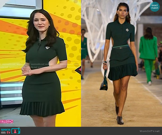 Lacoste Spring 2025 Collection worn by Rachel Brosnahan on Today