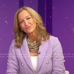 Lara’s lilac cropped blazer on Good Morning America