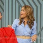 Lori’s blue striped shirtdress on Good Morning America