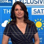Maria’s navy striped wrap dress on Today