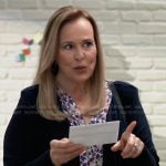Laura's leaf print blouse on General Hospital