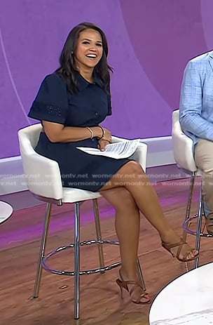 Laura's brown strappy leather heel sandals on Today