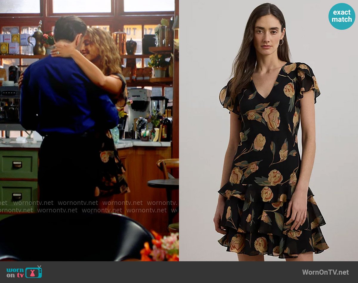 Lily’s floral mini dress on The Young and the Restless