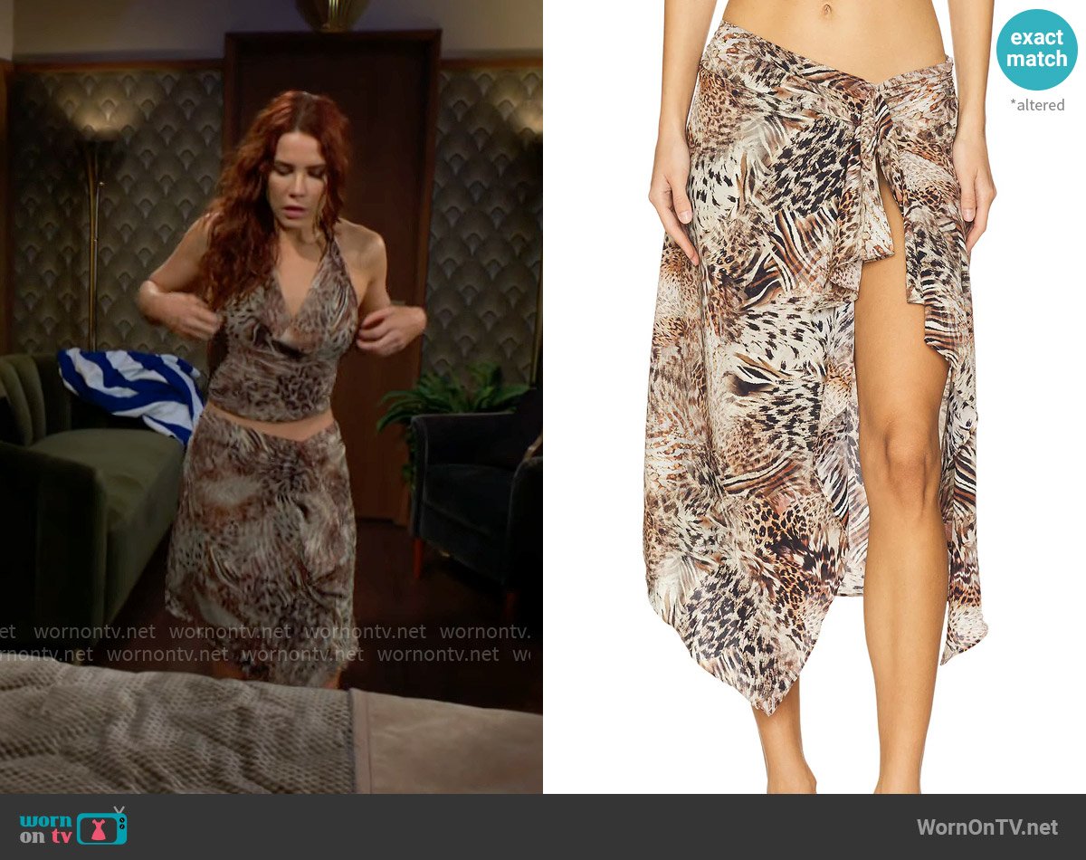 Lioness Banks Skirt worn by Sally Spectra (Courtney Hope) on The Young and the Restless