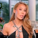 Lisa’s embellished rose confessional dress on The Real Housewives of Miami