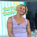 Liz Plosser’s lilac knit tank and shorts on Today