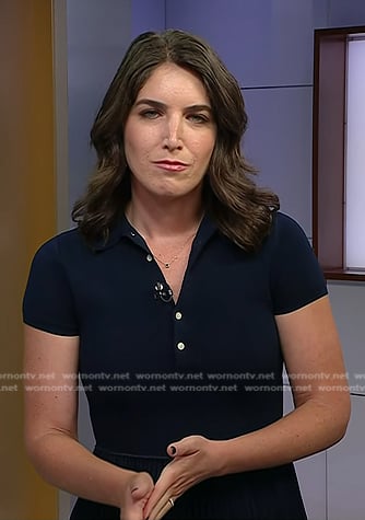 Liz’s navy polo dress on Today