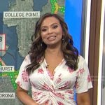 Adelle’s white floral twist dress on Today