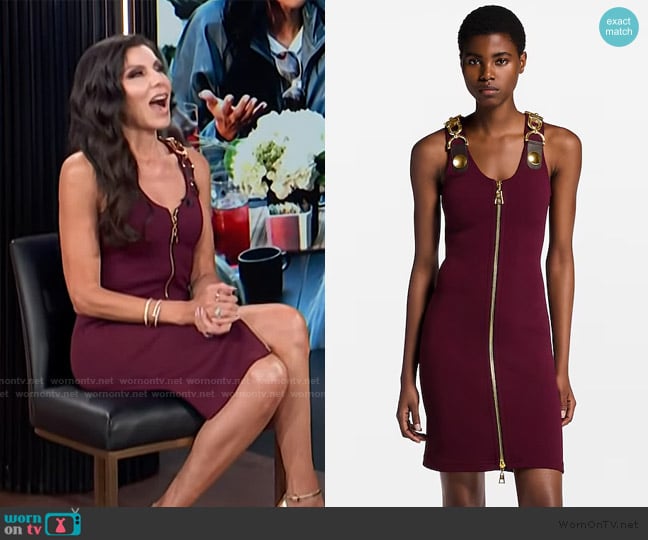 Louis Vuitton Carabiner Strap Dress worn by Heather Dubrow on E! News