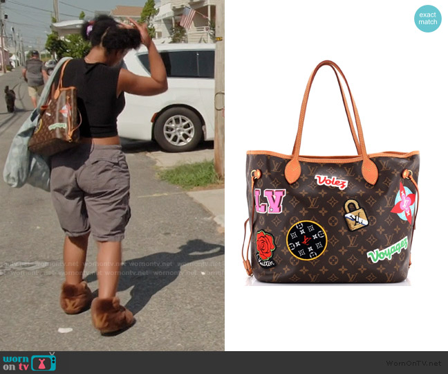 Louis Vuitton Neverfull Tote worn by Riley Burruss on Next Gen NYC