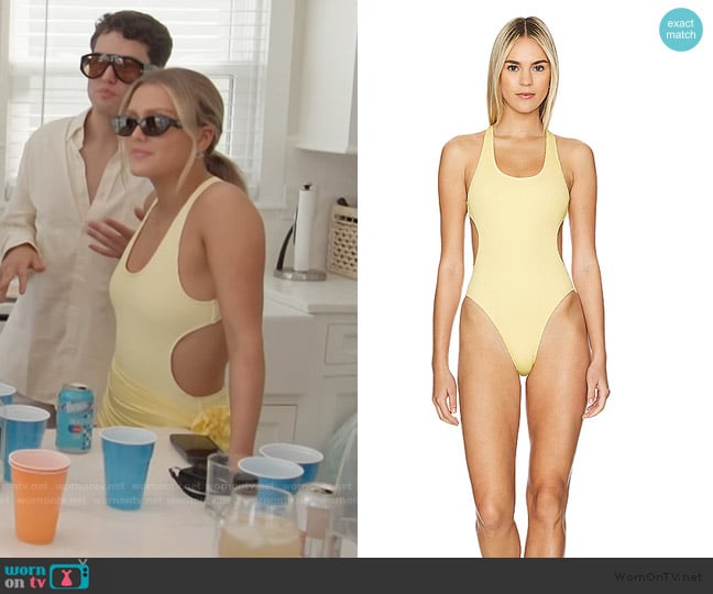 Lovers and Friends By The Poolside One Piece worn by Chloe on Next Gen NYC